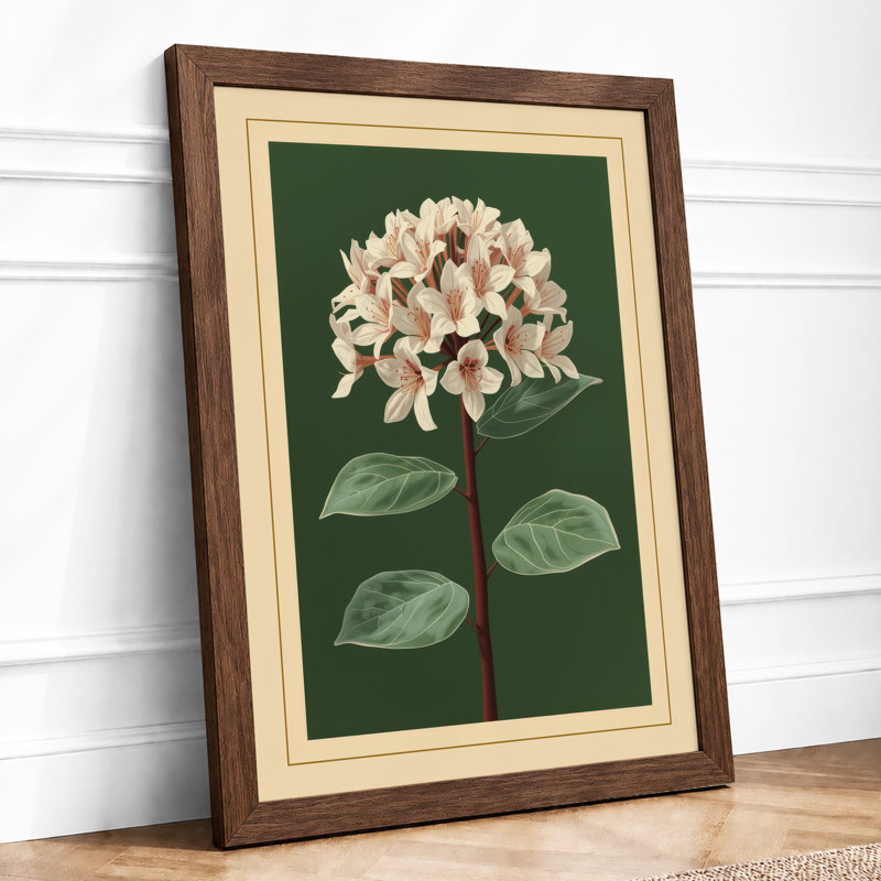 Potted Rhododendron Botanical - Print, Walnut, A1 - 84.1 x 59.4 cm