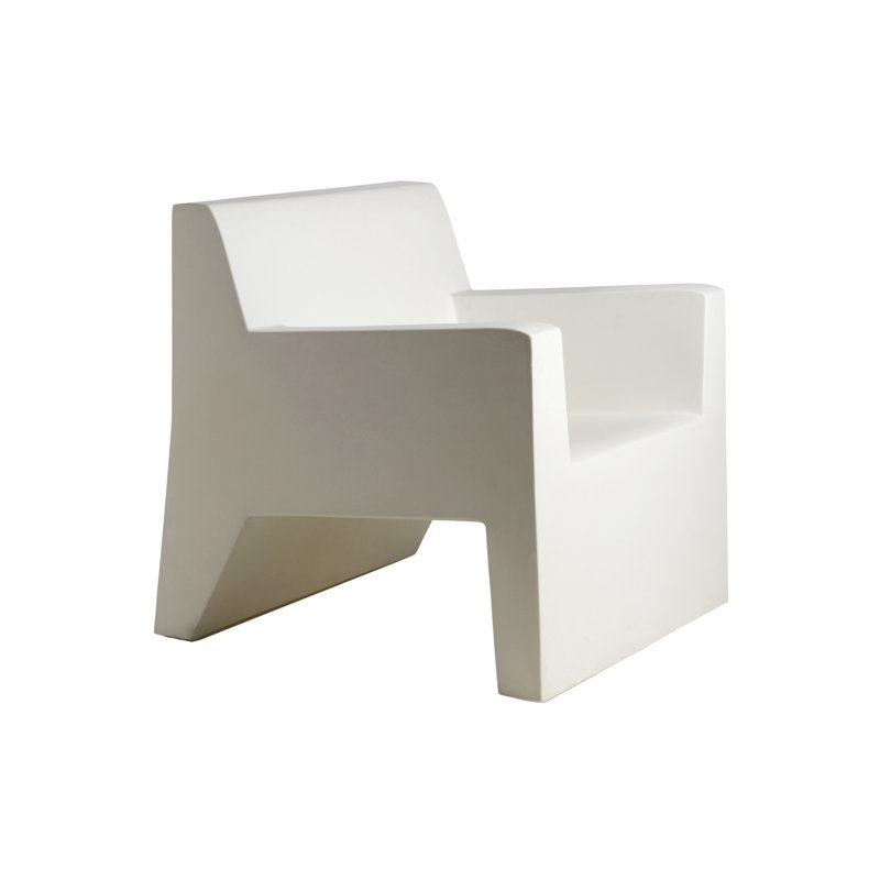 Jut Patio Chair, White