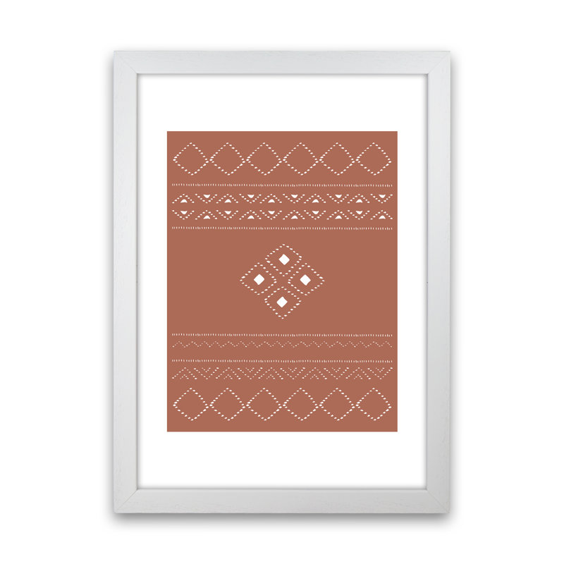 Ethno Clay - Print, 84.1cm H x 59.4cm W x 4cm D, Wrapped Canvas