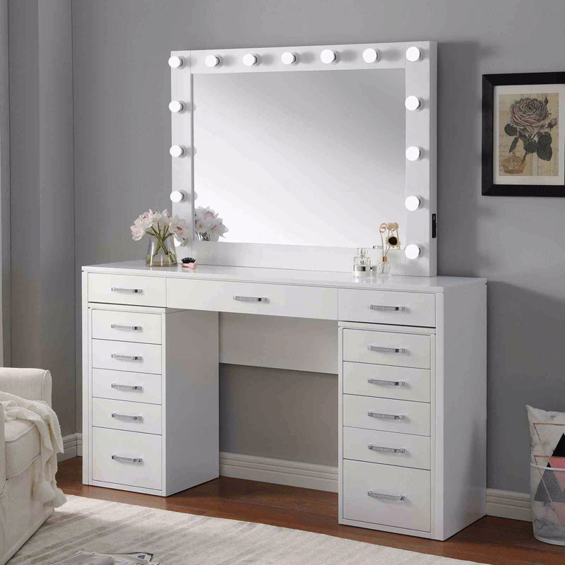 Ensemble de meuble-lavabo 1 pièce avec tiroirs multiples 15 pièces