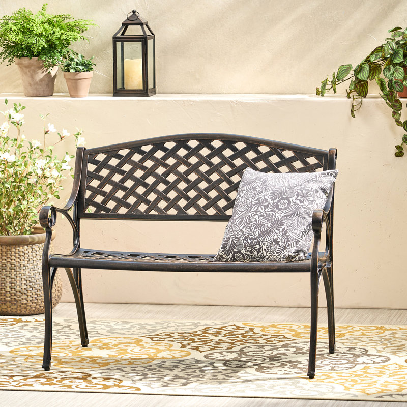 Basket-Weave Styled Bench