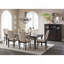 Mobilier de salle à manger de style transitionnel brun grisâtre 1pc