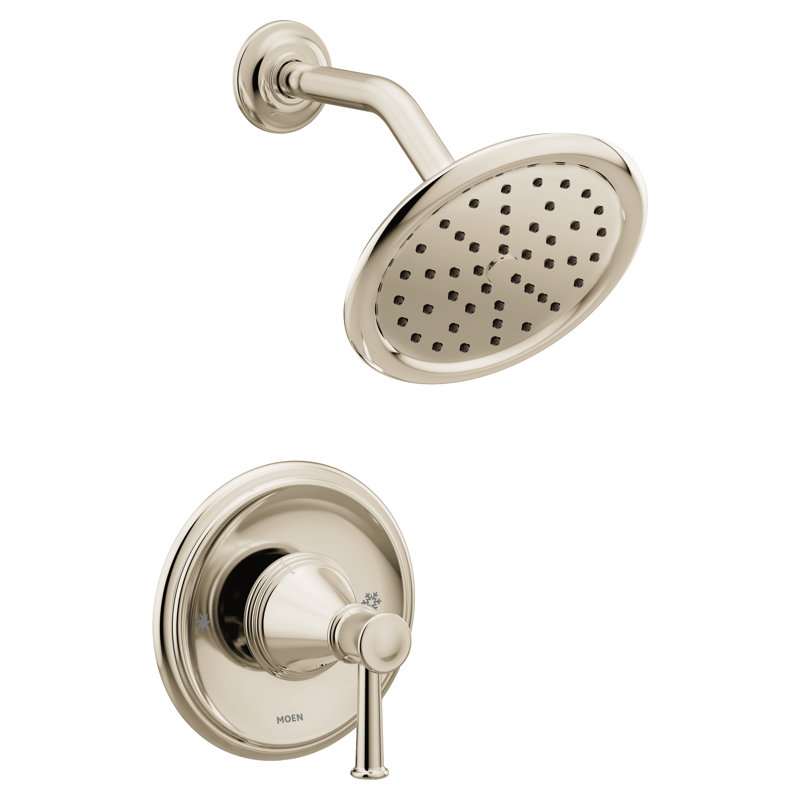 Belfield Shower Faucet with Lever Handle and Posi-Temp, Polished Nickel