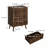 3-Drawer Wooden Chest with sturdy legs