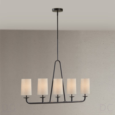Lustre moderne en métal 5 lumières