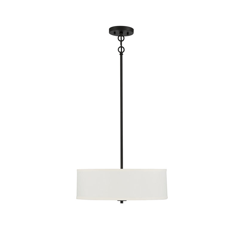 Luminaire à 3 lumières Meromian en noir mat, Noir mat