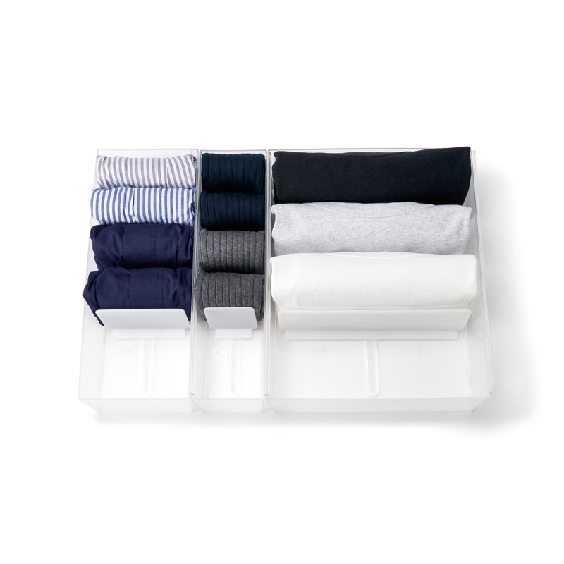  3.74" H x 3.74" W x 12.99" D Closet Drawer Organizer