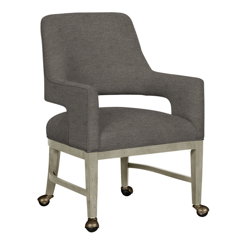 Josie Grande Upholstered Arm Chair, Polyester 9953 Loden, Almond Buff