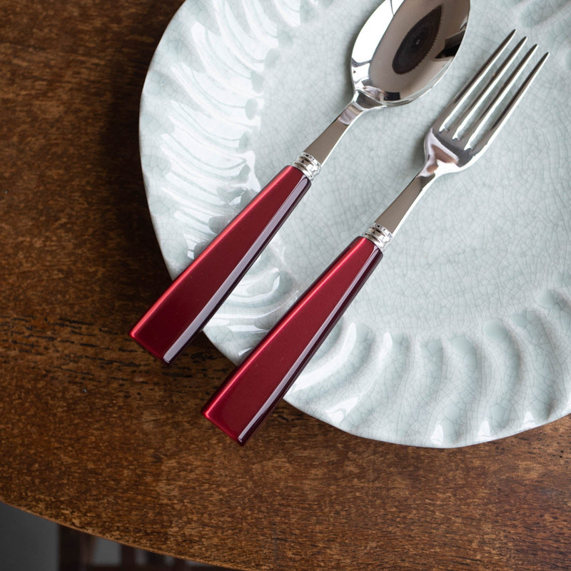 Sabre Paris - 24 Pieces Cutlery Set Icône, Red