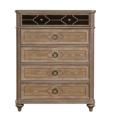 Commode transitionnelle Lyris, chêne rustique