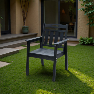 Ensemble de chaises de terrasse en PEHD pour l'extérieur, nécessitant peu d'entretien - pour les jardins, les cours et les terrasses