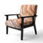 Delane - Fauteuil d'appoint Mid-Century rembourré en velours
