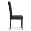 Chaise de salle à manger rembourrée Acadian Andover avec dossier capitonné et structure en bois massif-1076505022