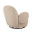 35" W Upholstered Armchair 360° Swivel Barrel Chair-1225659943