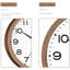 Horloge murale 8 pouces, horloge analogique silencieuse à piles, noyer