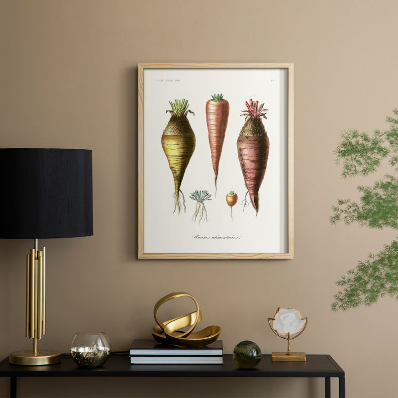 Fruit & Vegetable Varieties VI Framed Print - Solid Wood, Natural, 11" H x 9" W