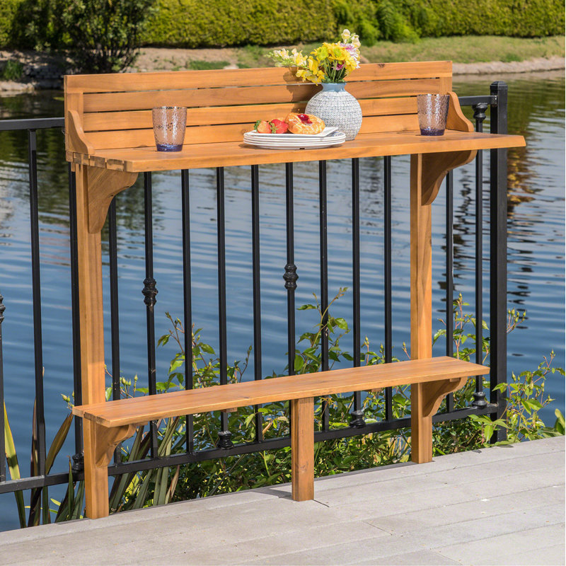 Wood BALCONY BAR TABLE