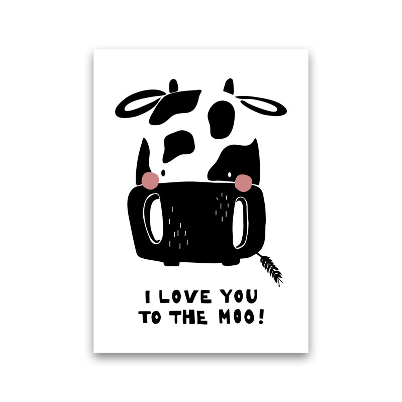 Cow by Miniofmine - Print, Unframed, 84cm H x 60cm W x 1cm D