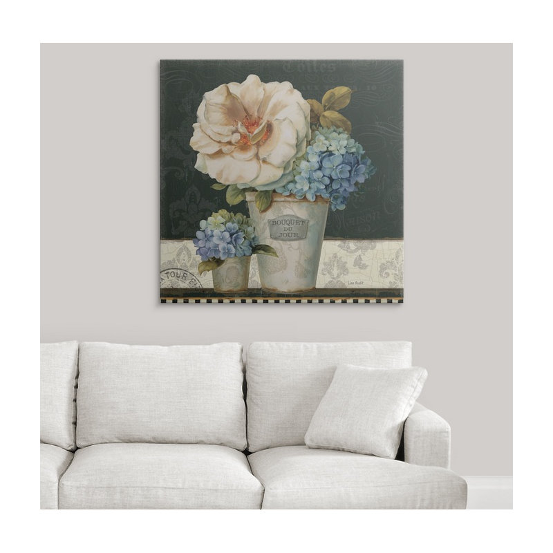« ii » par lisa audit, impression French Vases, H 35 po x l 35 po x P 1,5 po, Toile