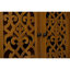 Armoire arquée sculptée à la main, armoire de rangement en bois massif avec tablette ouverte et 2 portes, grande armoire étroite pour le salon, la chambre à coucher et le vestibule