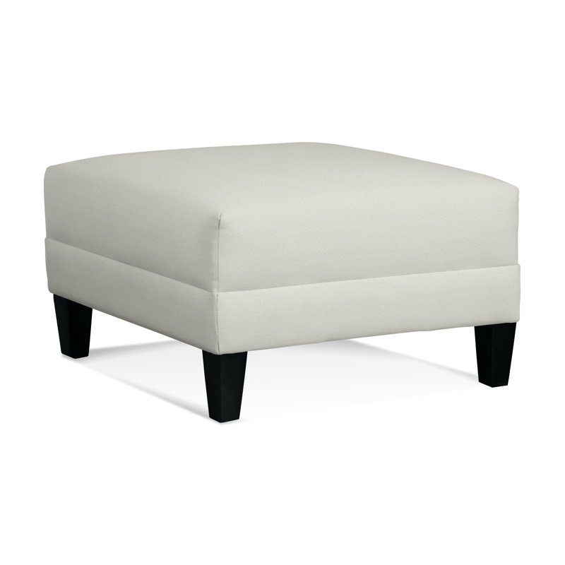 Alexa Square Ottoman, Basic Beige, 0317-85, Black