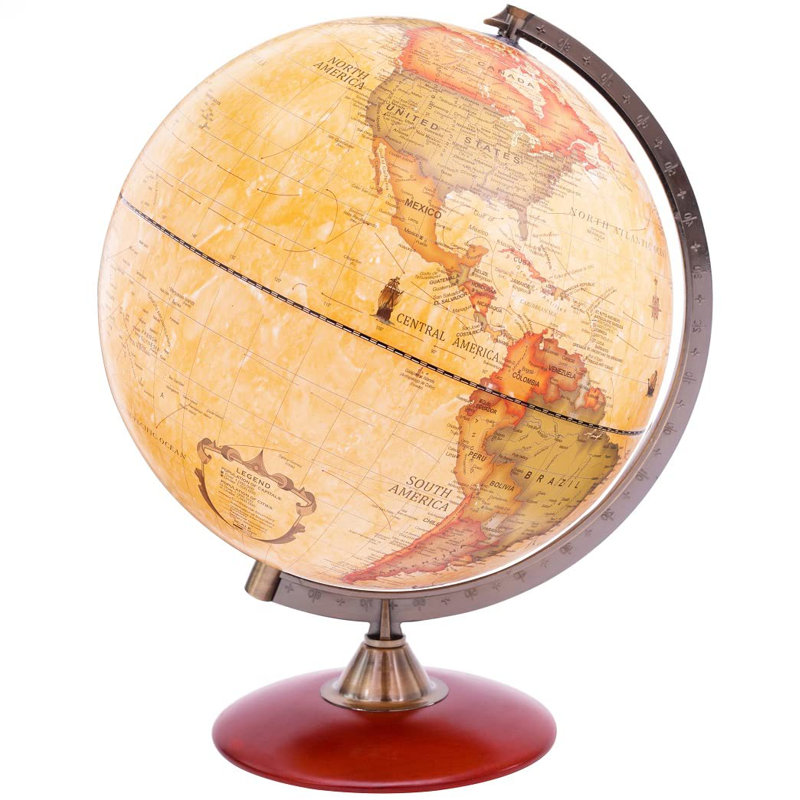 Bussell Wood Tabletop Globe