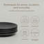 Over&Back Coupe Semi Hand-Finished Stoneware Appetizer Plates-99296342