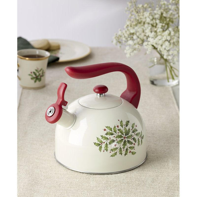 Holiday Metal Tea Kettle