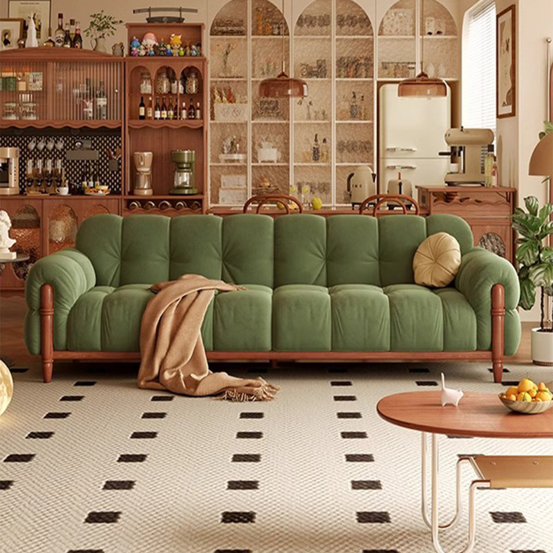 Canapé modulaire en polyester vert