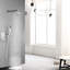Mélangeur de pluie pour salle de bain 10 pouces - Fixation murale, nickel brossé, buse autonettoyante, se connecte à un tuyau standard américain-126353203