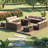 Melisandra Polyethylene (PE) Wicker 12 - Person Seating Group with Cushions and Fire Pit-397728654-339627541