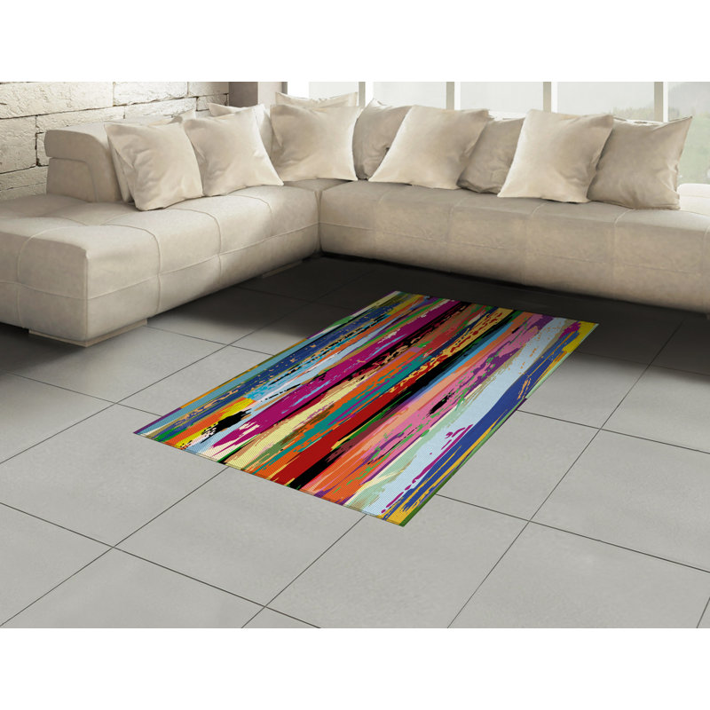 Abstract Hand Woven Area Rug, Rectangle 120 x 180cm