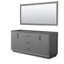 Strada 71'' Double Bathroom Vanity Base Only-765425145
