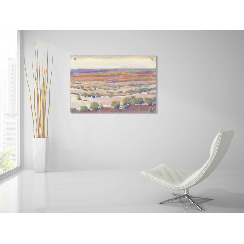 «High Desert Pastels I» par Tim O'Toole, art mural en verre acrylique, H 24 po x l 36 po x P 0,2 po