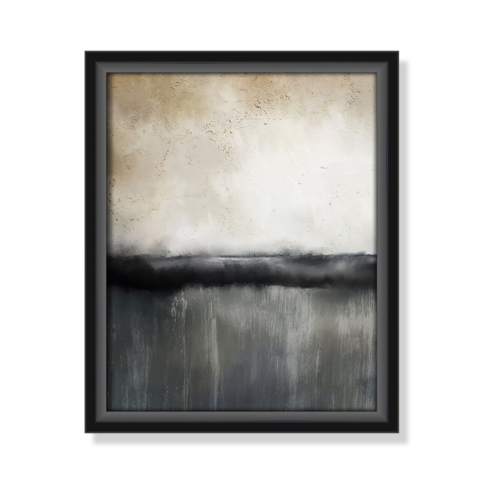 Dorota "Sunset" Print by Kimberly Allen, 11.5" H x 9.5" W, Picture Framed Canvas, Black