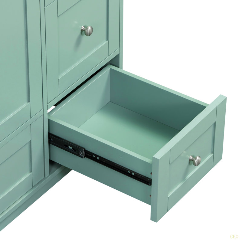 [Armoire seulement] Meuble-lavabo de 36 po avec chargement USB - Design minimaliste moderne (lavabo non inclus)