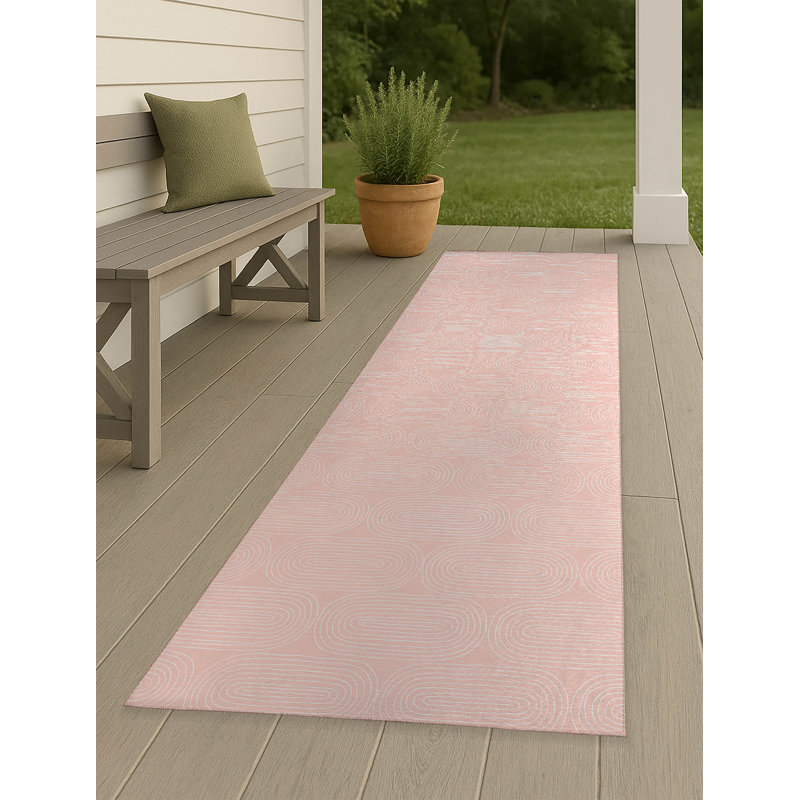 Earthy Embrace Non-Slip Outdoor Rug, Runner 2'6" x 8'