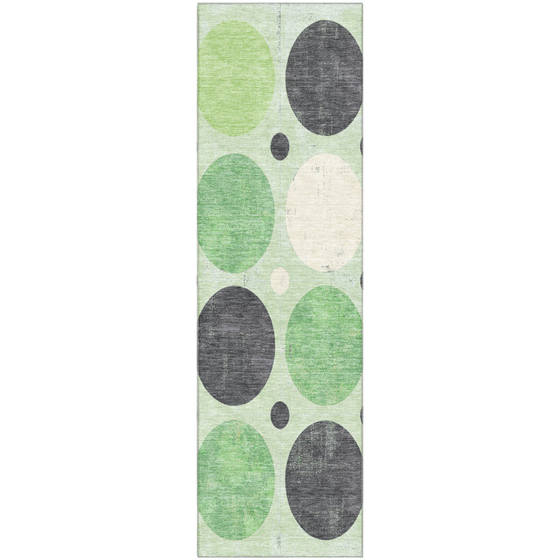 Premium Machine Washable Mayfield AMF1949 Geometric Rug, Runner 2'3" x 7'6"