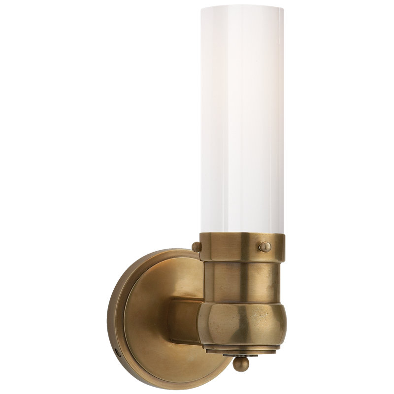 Thomas O'Brien Graydon Single Bath Light, Hand-Rubbed Antique Brass