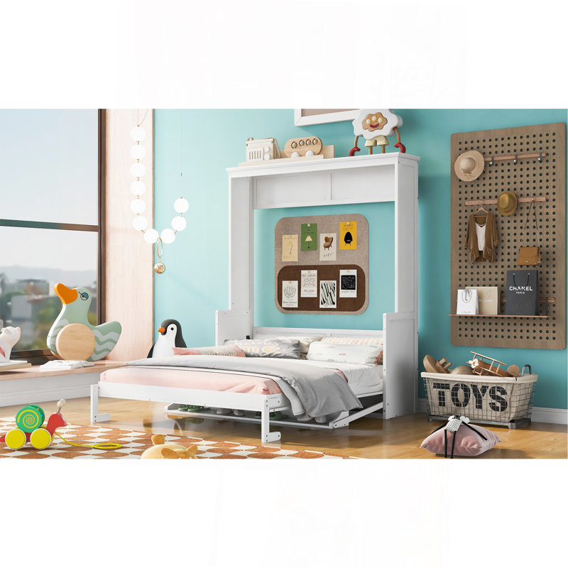Queen Size Murphy Bed With A Shelf