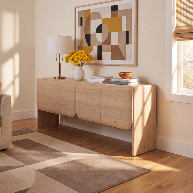Chaney Mindi Wood 4-Door Sideboard