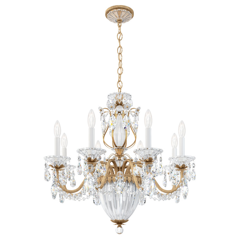 Bagatelle 11 - Light Chandelier, Polished Silver, Clear Crystals from Swarovski