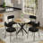 5-Piece 31.5 Inch Round Dining Table Sets(Set of 4)-2112045515