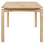 Ensemble de salle à manger en bois 5 pièces au design blanc qui met en valeur les lignes et les courbes douces