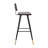 Azurie LeatherSoft Barstools with Iron Frame and Gold Tipped Legs-911500883
