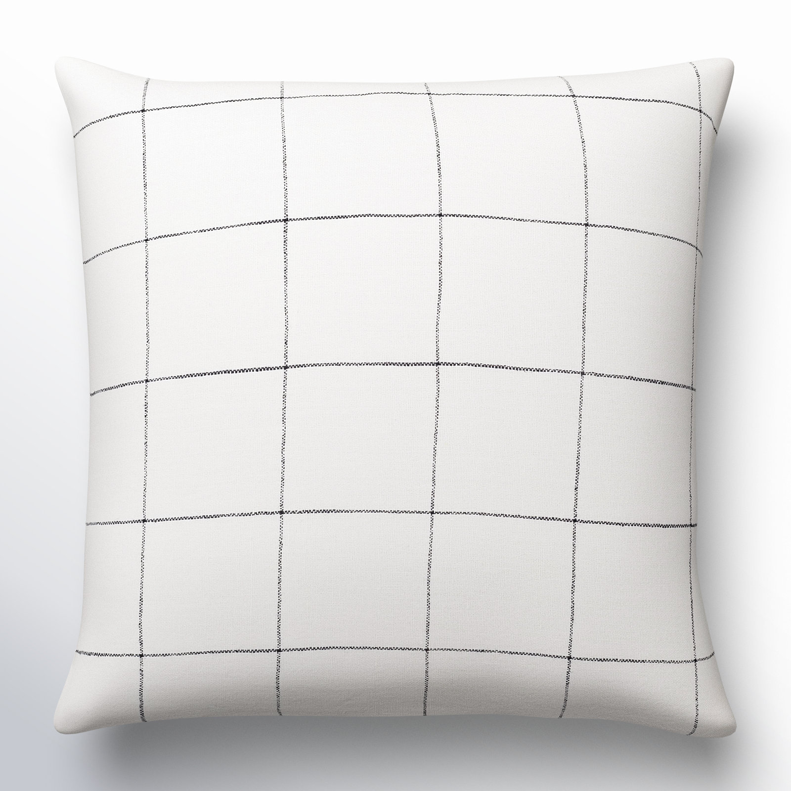 Alcona Linen Pillow Cover, 22" x 22", Polyester/Polyfill