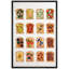 Assortiment de toast, illustration de nourriture, images de cuisine, impression sur toile encadrée-126030975-126030970