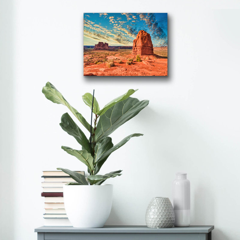 «Natural Stone Sculpture» par Mark A Paulda, art mural en verre acrylique, H 12 po x l 16 po x P 0,13 po