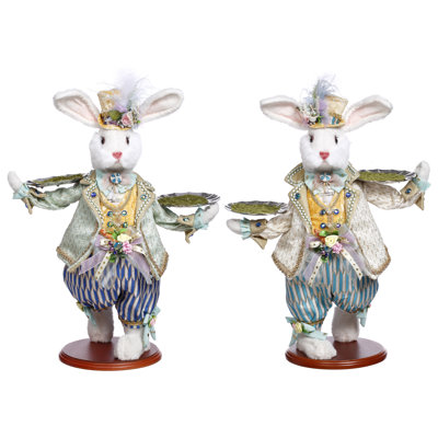 Serveur Lapin - 20 pouces, ensemble de 2