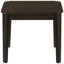 3 Dark Brown Coffee And End Table Ensemble, Rectangular Design, Slim Straight Legs, Solid Wood + Structure, Hairpin Base, Ideal For Main Living Areas, 18 Inches Tall, 46.53 Wide, 23.5 Deep Primary